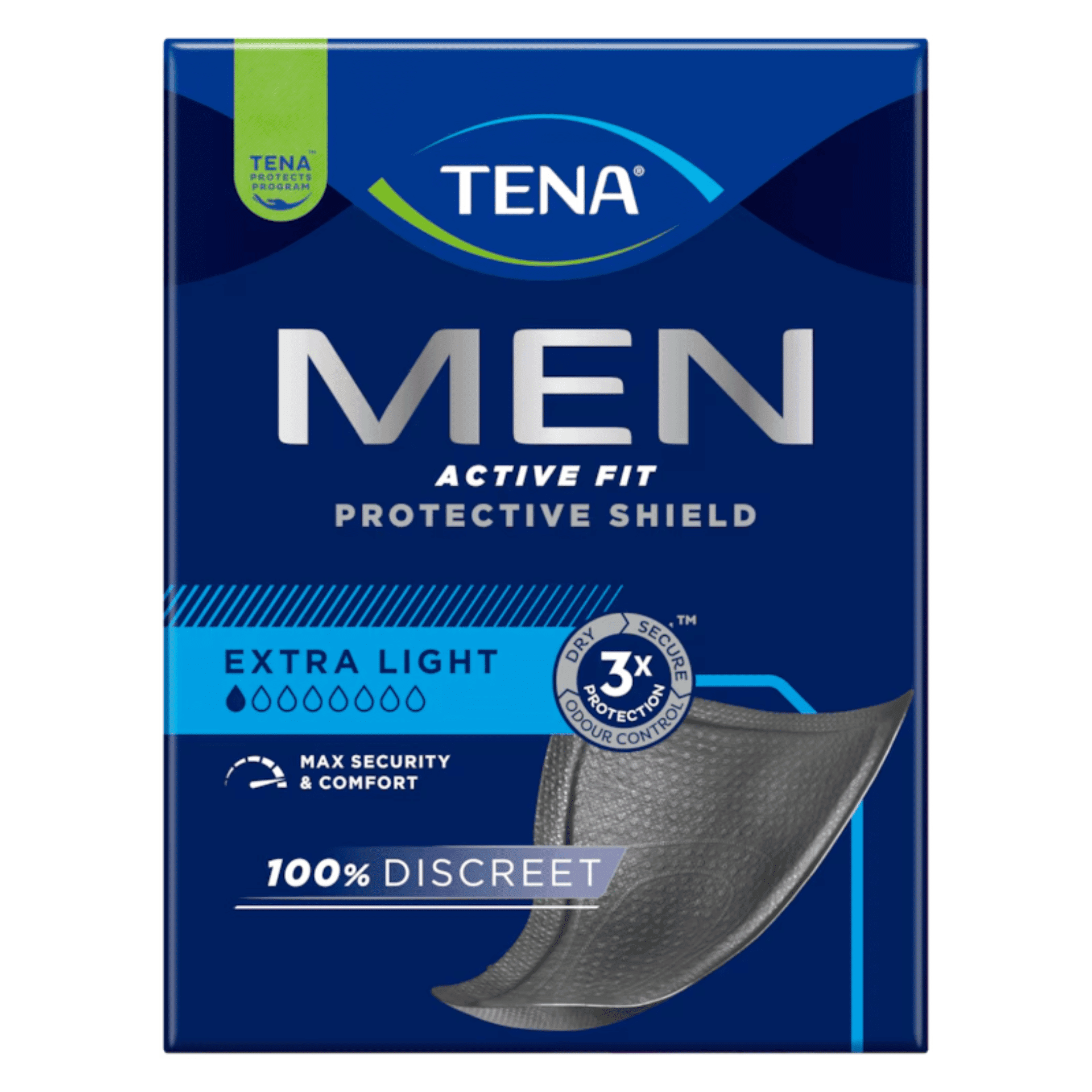 tena men protective shield extra light